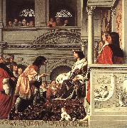 EVERDINGEN, Caesar van Count Willem II of Holland Granting Privileges fg Spain oil painting artist